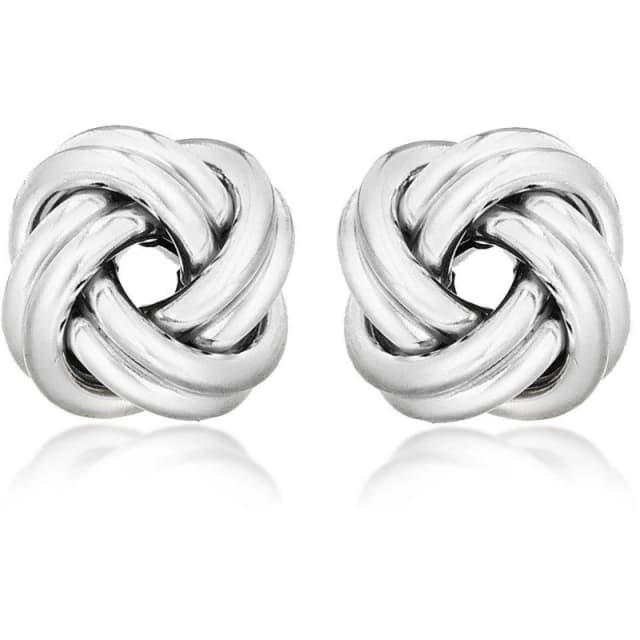 Be You Sterling Silver Double-Knot Stud Earrings Sterling Silver female One Size