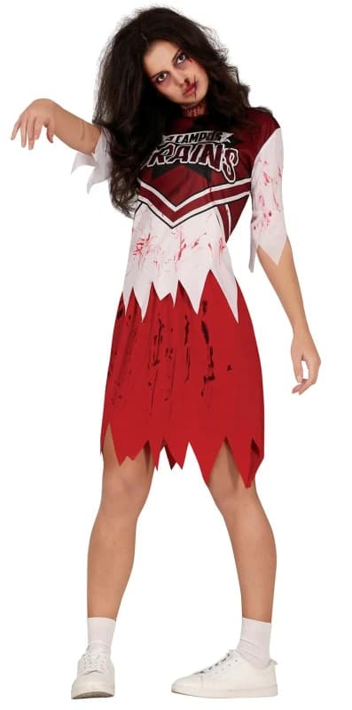 Fiestas Guirca Fancy Dress Adult Rugby Zombie Player in Red Size: Medium Red Unisex M