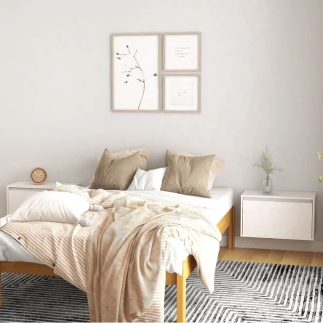 VIDAXL Vidaxl - Wall Cabinets 2 pcs White 60x30x35cm Solid Pinewood 8720286840405