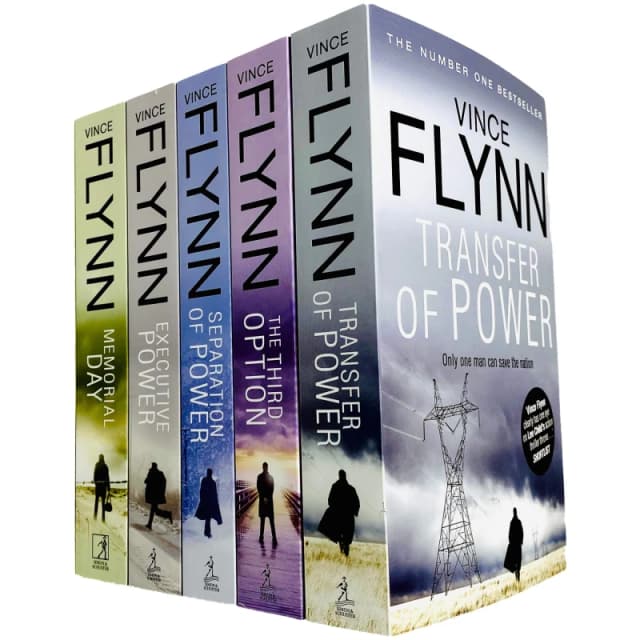 Mitch Rapp Novel Series Five Book Collection Vince Flynn Transfer Of Power The Third Option Vince Flynn Books