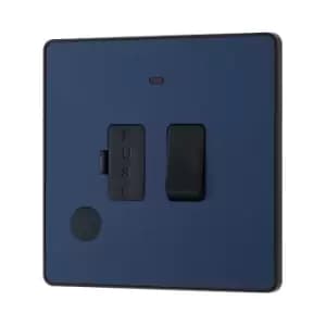 BG Evolve Matt Blue Switched 13A Fused Connection Unit With Power LED Indicator And Flex Outlet - PCDDB52B