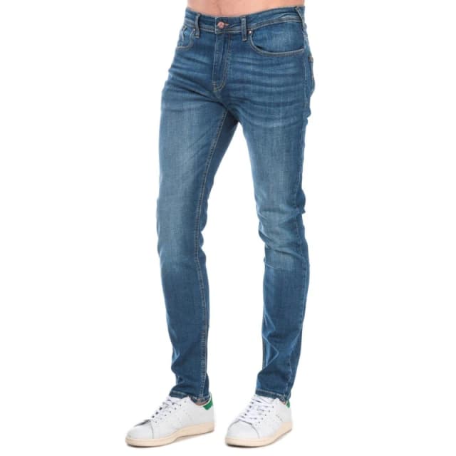 Duck and Cover Overbug Tapered Jeans - Blue Blue One Size