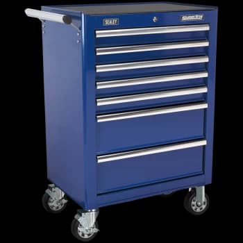Sealey Rollcab 7 Drawer Ball Bearing Runners Blue