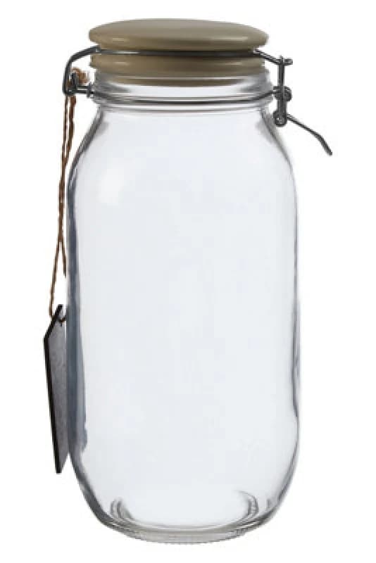 Premier Housewares Grocer Small Storage Jar Clear