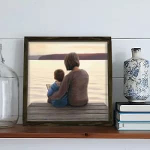 KZM439 Multicolor Decorative Framed MDF Painting