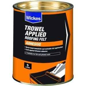 Wickes Trowel On Roofing Felt Adhesive 5L