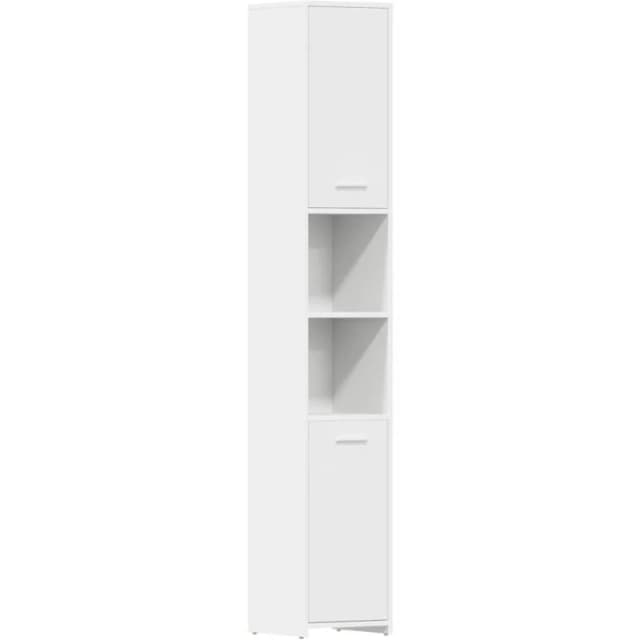 VIDAXL Vidaxl - Bathroom Cabinet White 30x30x183.5cm Engineered Wood 8720286015711