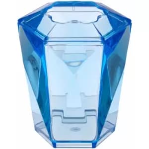 Premier Housewares - Electric Toothbrush Holder Blue Geometric Design Bathroom Accessories For Small Bathroom Acrylic Toothbrush Holders / Brush