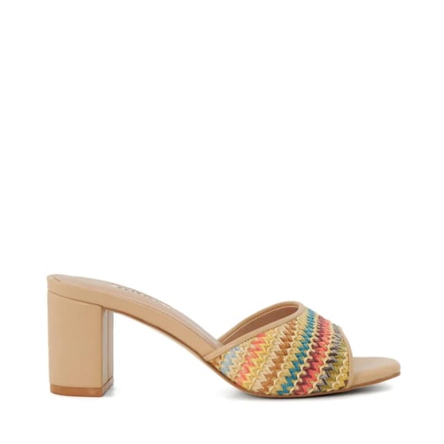 Dune London Multicolour Rainbow Crochet Mule Sandals Multi Colour female UK 3