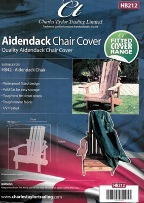 Charles Taylor Deluxe Aidendack Chair Outdoor Furniture Fitted Cover Green