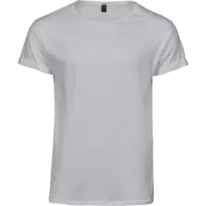 Tee Jays Mens Roll-Up T-Shirt (3XL) (White)