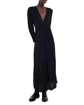 The Kooples V Neck Jacquard Maxi Dress