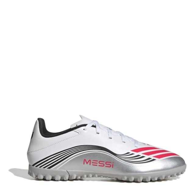 adidas F50 Club Astro Adults Turf Football Boots White/Red male 6 (39.3)