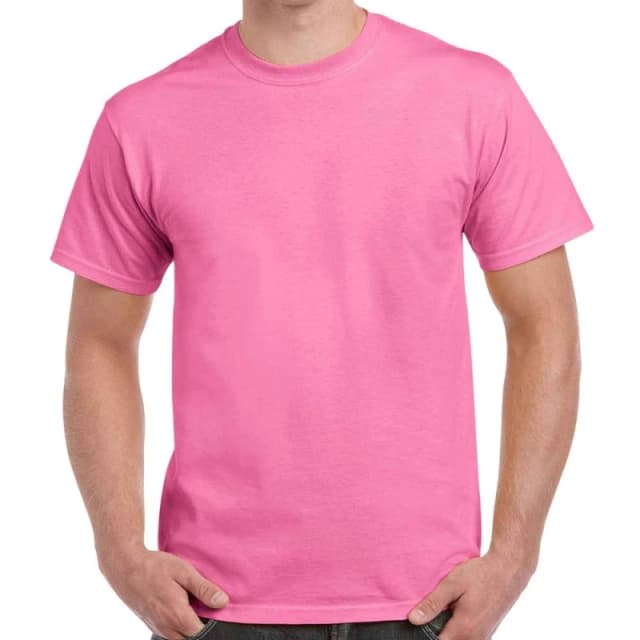 Gildan Mens Heavy Cotton T-Shirt in Dark Pink Size: Small Dark Pink Male S