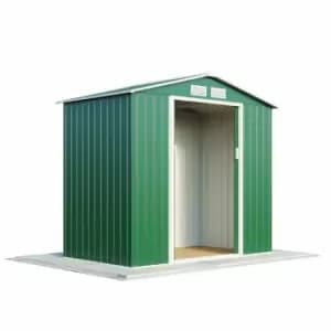 Garden Gear Apex Metal Shed 7 X 4.2ft Dark Green
