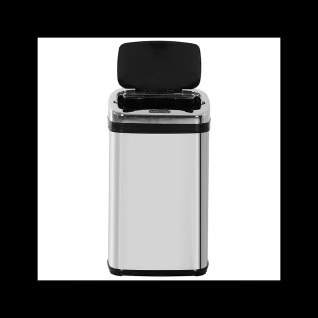 HOMCOM 30L Automatic Kitchen Bin with Lid and Infrared Motion Sensor Silver - Homcom 5056725519049