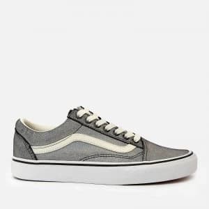 Vans Womens Prism Suede Old Skool Trainers - Black/White - UK 3