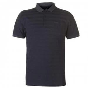 Firetrap Textured Stripe Polo - Blue