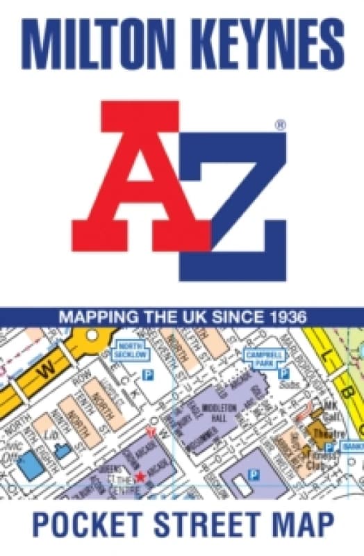 Milton Keynes A-Z Pocket Street Map. By AZ Maps Books