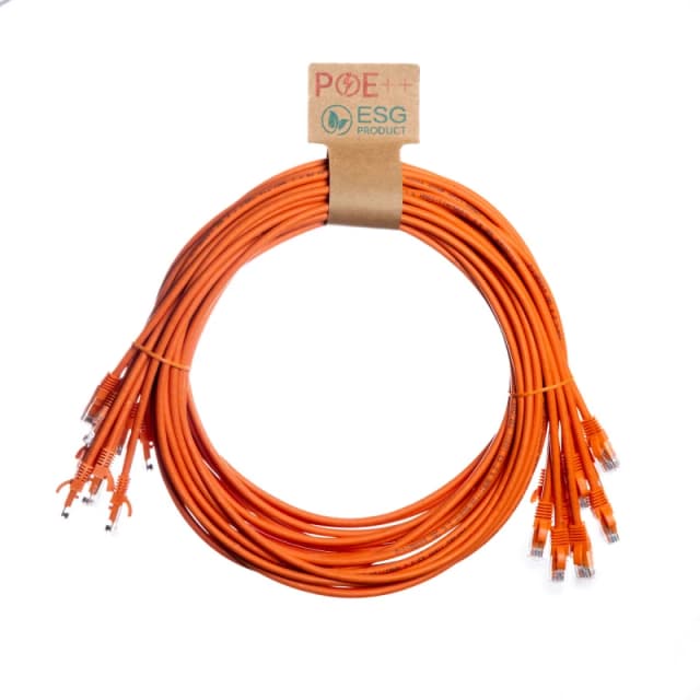 Cablenet 0.3m Cat6 RJ45 Orange U/UTP LSOH 24AWG Snagless Booted Patch