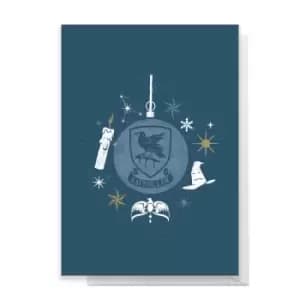 Harry Potter Ravenclaw Christmas Greetings Card - Standard Card