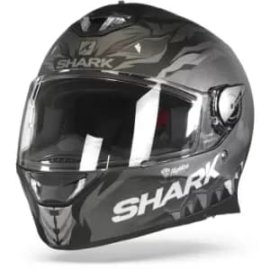 Shark Skwal 2 Iker Lecuona Mat Black Anthracite Silver KAS L