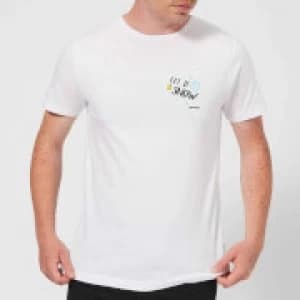 Smiley World Let It Snow Mens T-Shirt - White - L