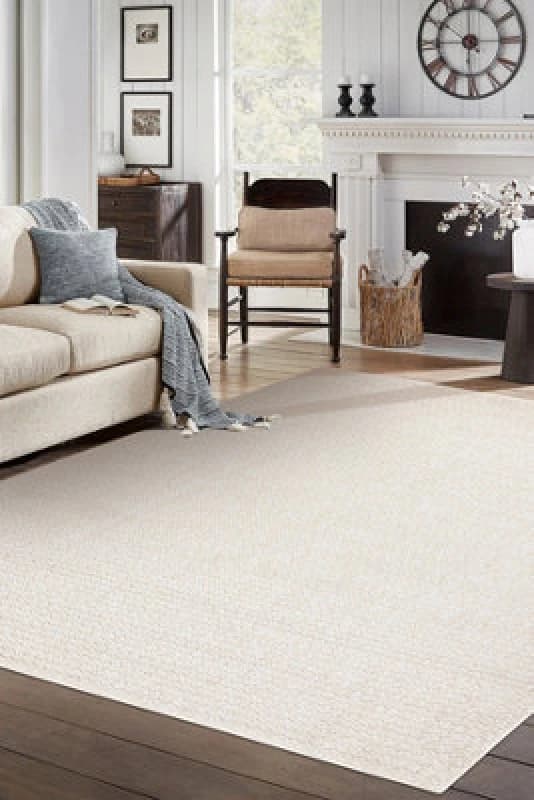 RugsX Carpet Jersey 19236 Cream - Structural, Loop Boho 60X100 Cm