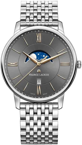 Maurice Lacroix Watch Eliros Moon Phase Mens - Grey ML-1400