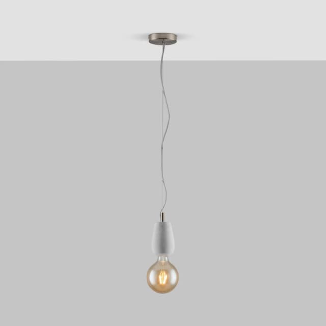 FurnitureboxUK FurnitureboxUK Alice Grey Concrete Pendant Ceiling Light Grey One Size Unisex 5060661186326