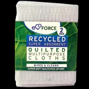 Ecoforce Recycled Multi Purpose Quilted Cloths x 2