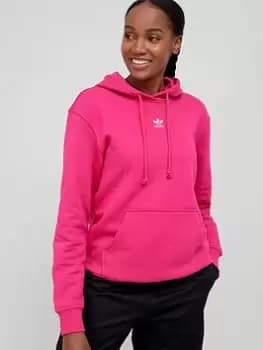 adidas Originals Fleece Hoodie - Magenta, Magenta, Size 8, Women