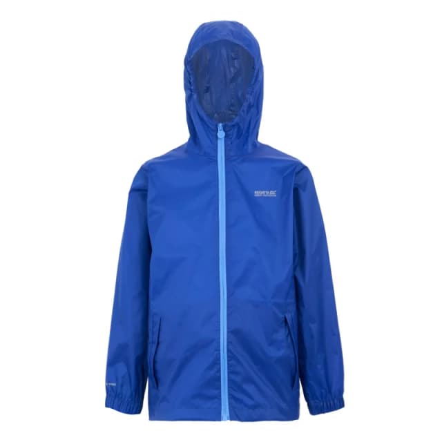 Waterproof hooded jacket for children Regatta Pack-It III Bleu Male 7/8 ans