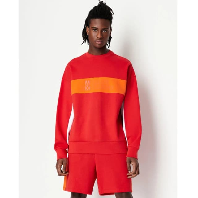 Armani Exchange Crewneck Sweatshirt Red male XS