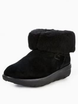 FitFlop Mukluk Shorty 2 Ankle Boots Black Size 5 Women