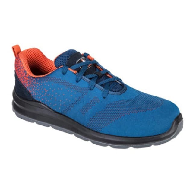 Portwest Steelite Aire Steel Toe Cap Trainers FT25BLO36 Colour: Blue / Orange