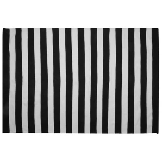 Beliani Outdoor Rug Tavas Black/ White 160 X 230 Cm