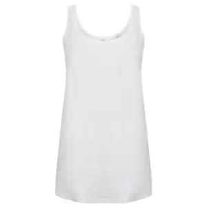 Skinni Fit Womens/Ladies Slounge Vest (M) (White)
