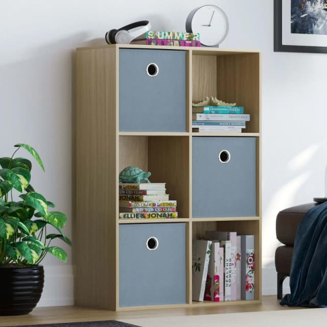 Lassic 2x3 Cube Storage Unit (O) + Set of 3 Storage Cubes Grey unisex 2x3