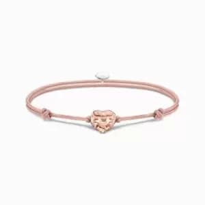 Rose Gold Plated Nylon Heart Bracelet A2123-597-40