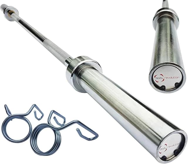 Body Revolution Olympic Barbell Bar 4ft - 7ft - 6ft Silver