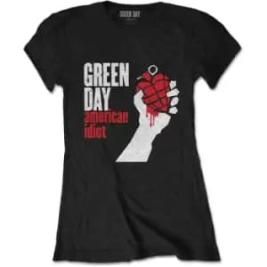 Green Day - American Idiot Ladies X-Small T-Shirt - Black