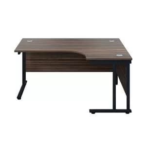 Jemini Radial Right Hand Double Upright Cantilever Desk
