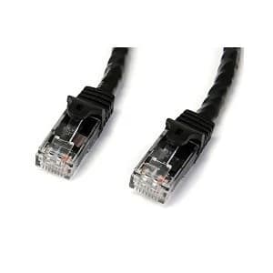 Startech Snagless RJ45 UTP Cat6 Patch Ethernet Cable 50cm Black N6PATC50CMBK