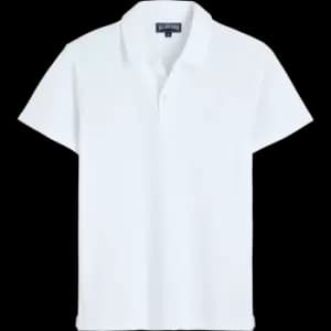 Men Terry Polo Solid - Phoenix - White - Size L - Vilebrequin