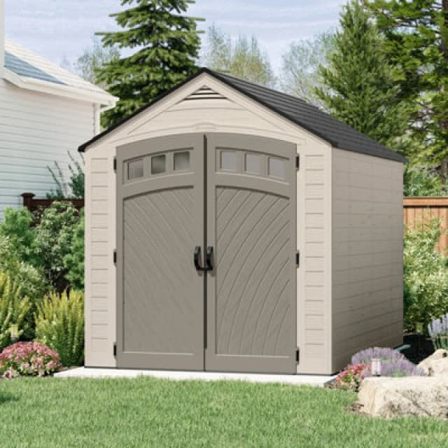 Suncast Vista Shed 7x10, Cream BMS8005