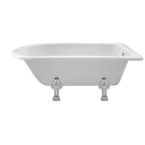 Hudson Reed Winterburn Freestanding Shower Bath With Pride Leg Set (1500mm) - White
