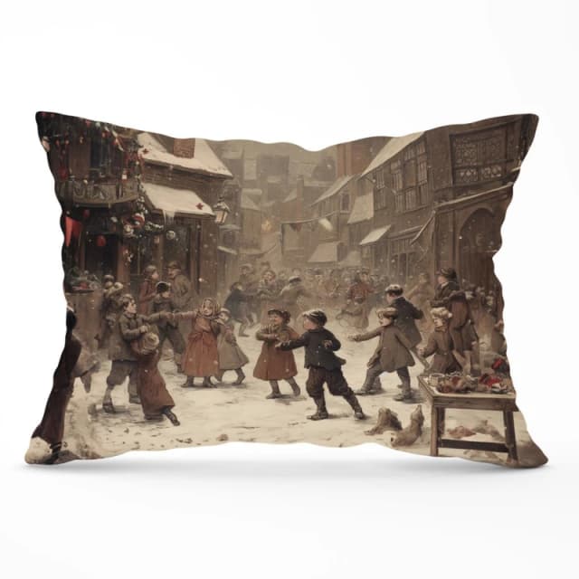 Warren Reed - Designer Dancing In The Street Cushions Size: 60cm x 60cm Multicolor Unisex 60cm x 60 cm
