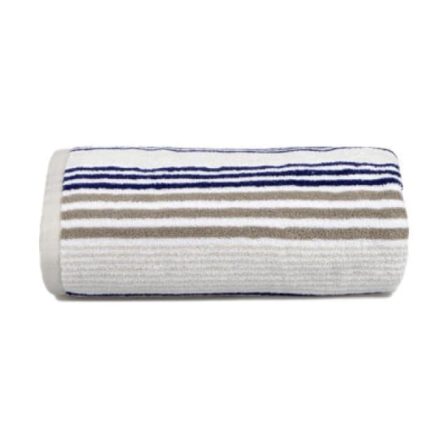Allure Bath Fashions Merlin Striped Bath Towel - Navy