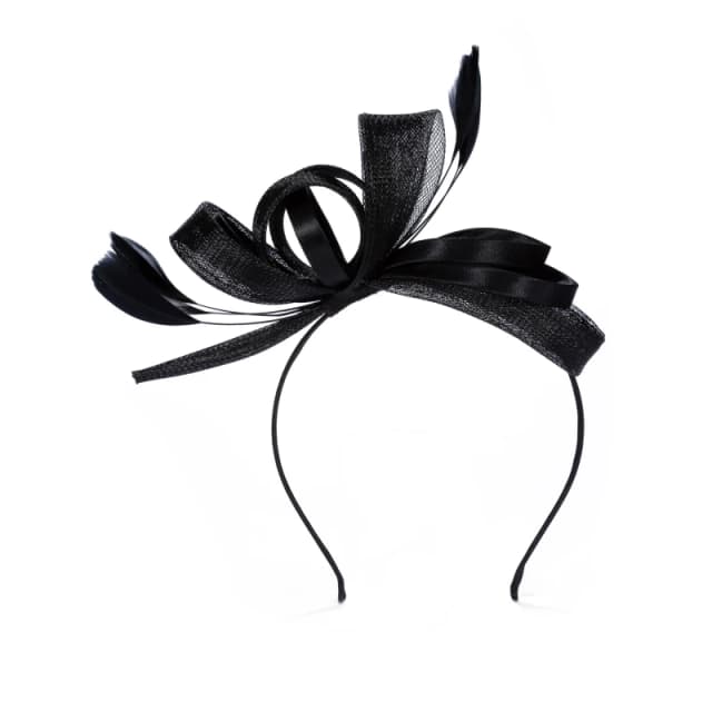 Jon Richard Black Medium Fascinator Headband Fascinators One Size Black 87957103000